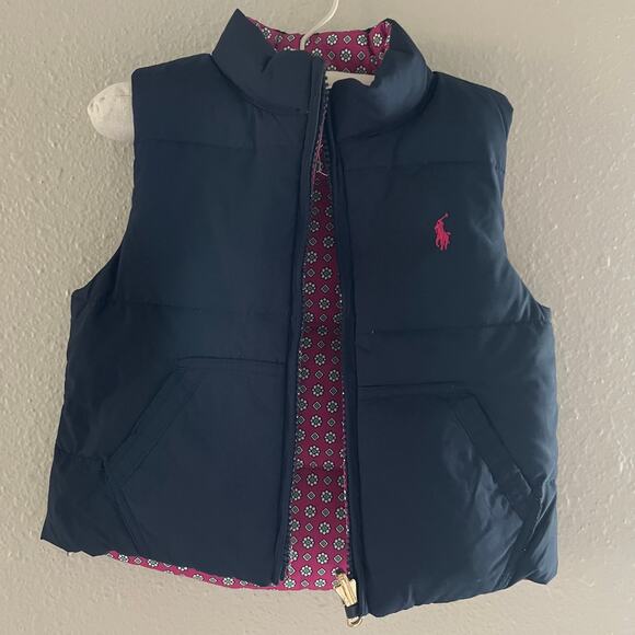 Ralph Lauren reversible puffer vest jacket - Picture 1 of 9